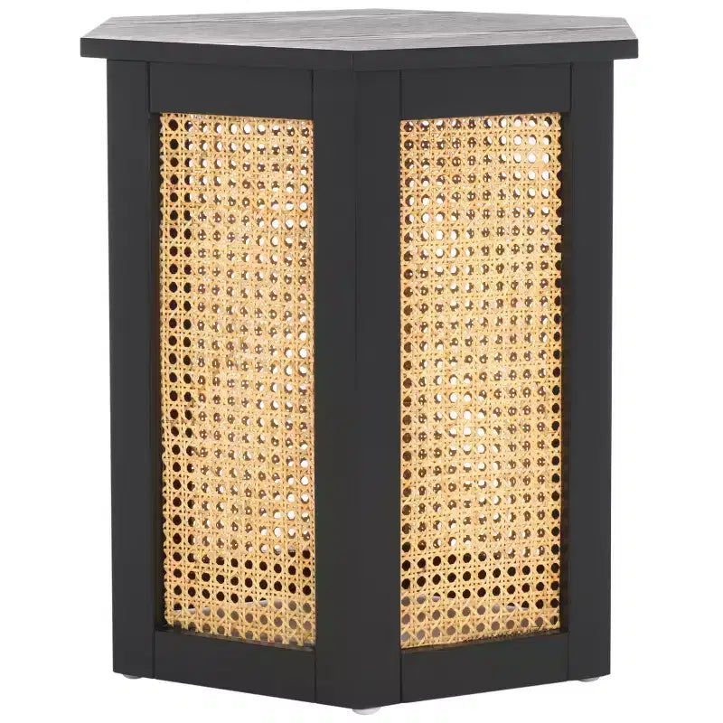 Danez Hexagon Cane Accent Table - ACC2101 - Safavieh