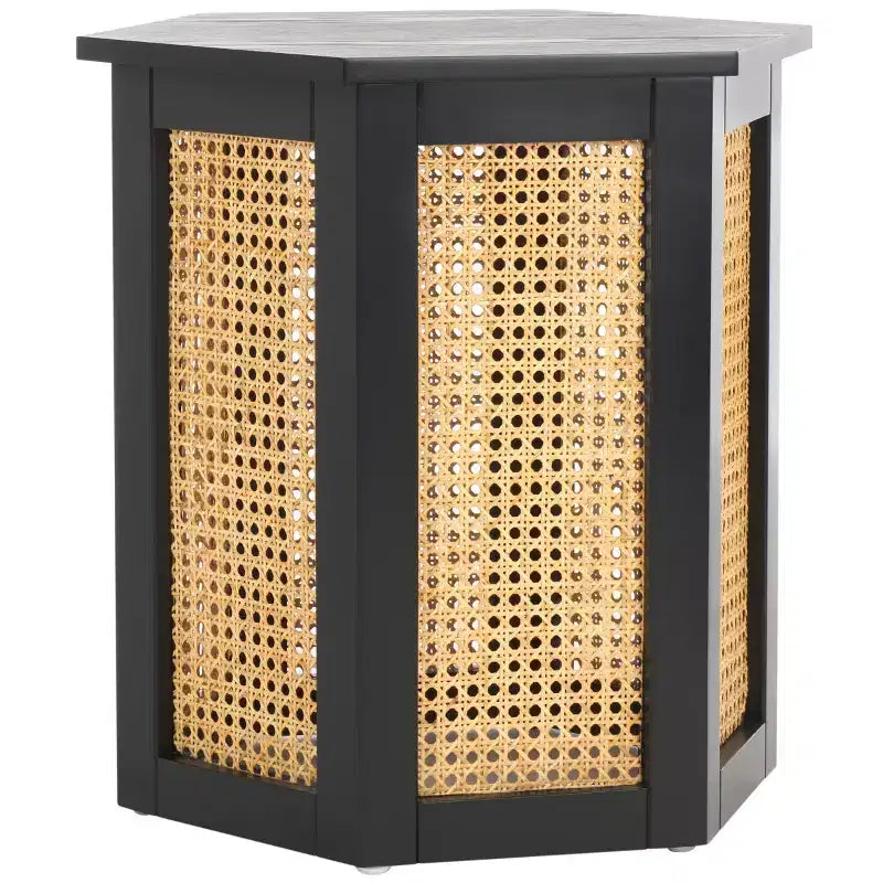 Danez Hexagon Cane Accent Table - ACC2101 - Safavieh