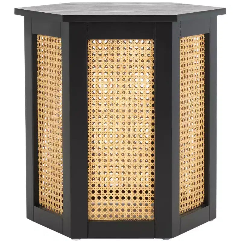 Danez Hexagon Cane Accent Table - ACC2101 - Safavieh