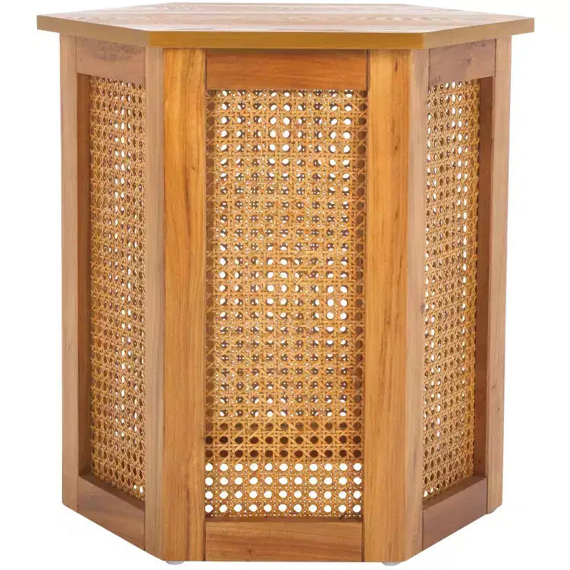 Danez Hexagon Cane Accent Table - ACC2101 - Safavieh