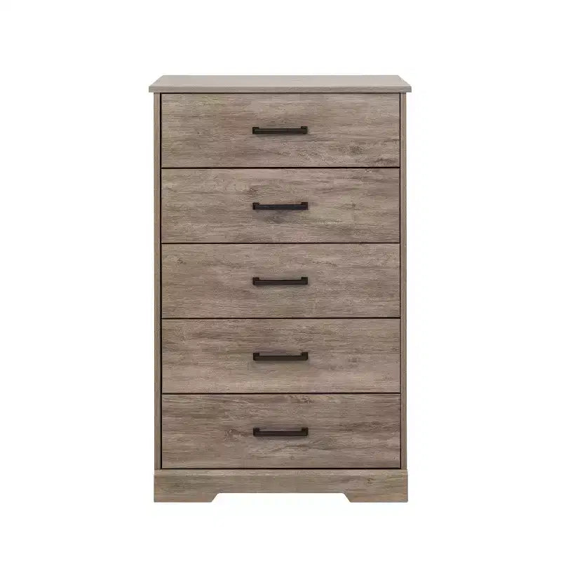 Prepac 27.50" Wide Rustic Ridge 5 Drawer Dresser