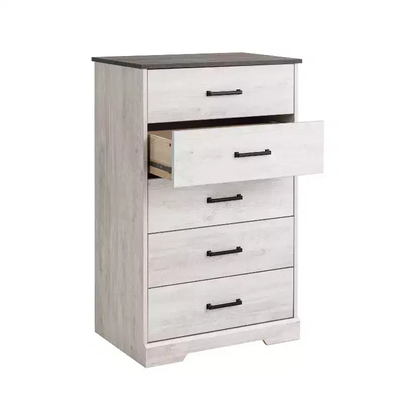 Prepac 27.50" Wide Rustic Ridge 5 Drawer Dresser