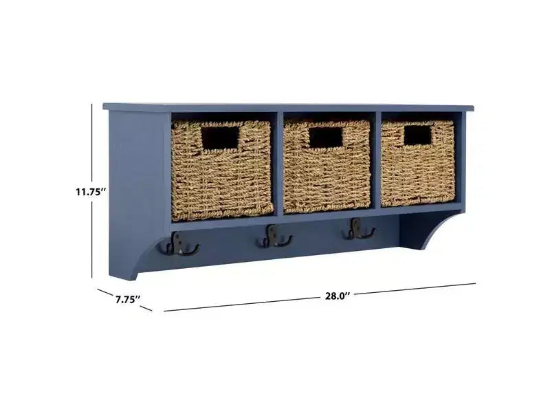 Finley Hanging 3 Basket Wall Rack - HAC5700 - Safavieh