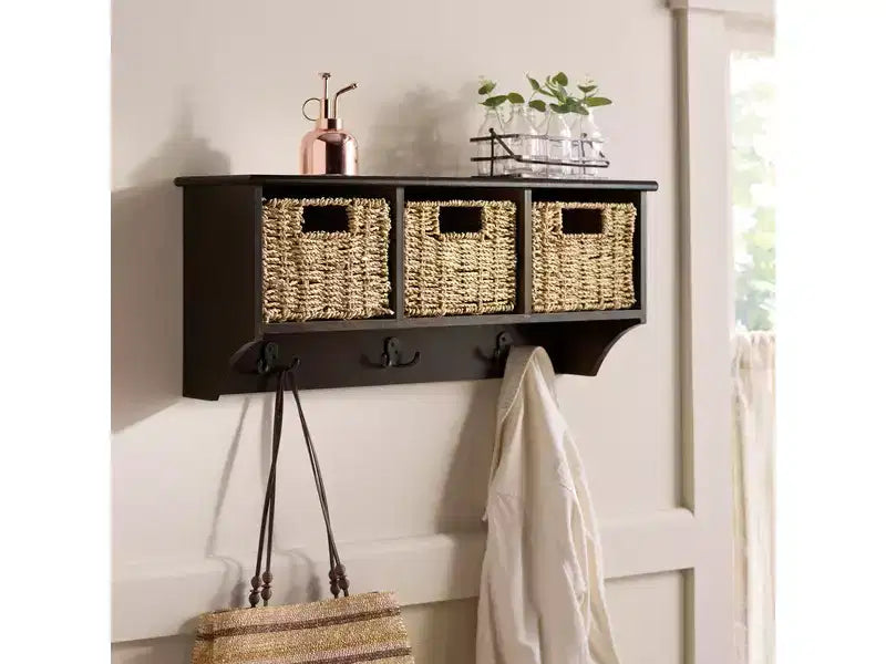 Finley Hanging 3 Basket Wall Rack - HAC5700 - Safavieh