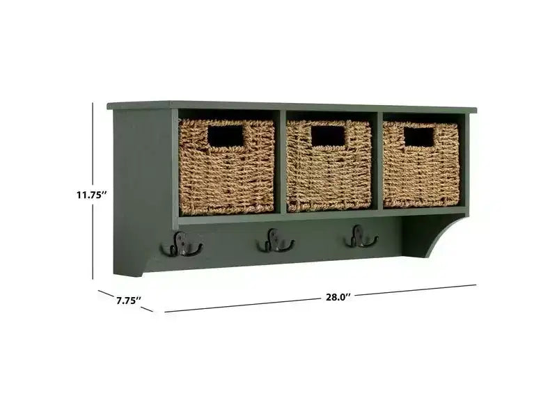 Finley Hanging 3 Basket Wall Rack - HAC5700 - Safavieh