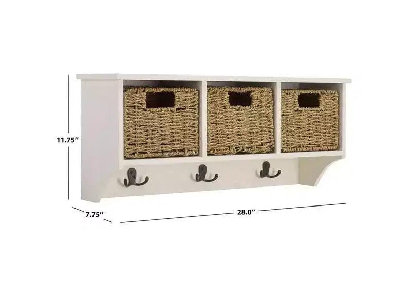 Finley Hanging 3 Basket Wall Rack - HAC5700 - Safavieh