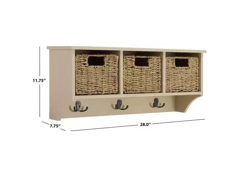 Finley Hanging 3 Basket Wall Rack - HAC5700 - Safavieh