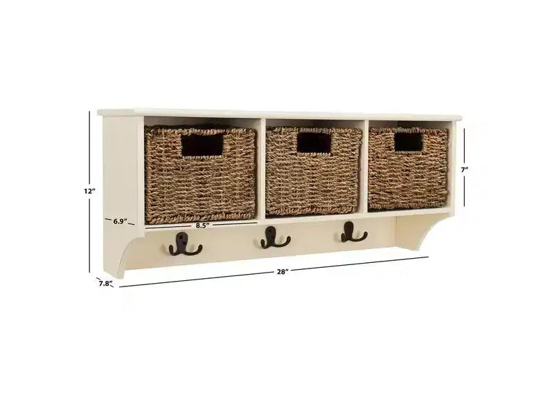 Finley Hanging 3 Basket Wall Rack - HAC5700 - Safavieh