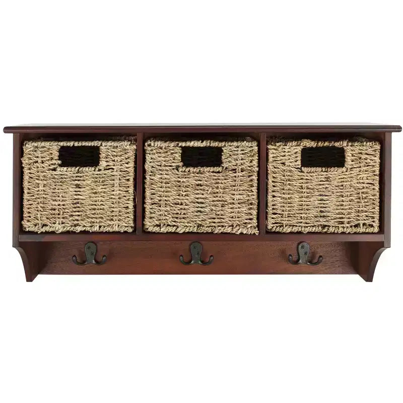 Finley Hanging 3 Basket Wall Rack - HAC5700 - Safavieh