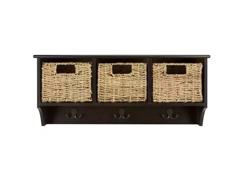 Finley Hanging 3 Basket Wall Rack - HAC5700 - Safavieh