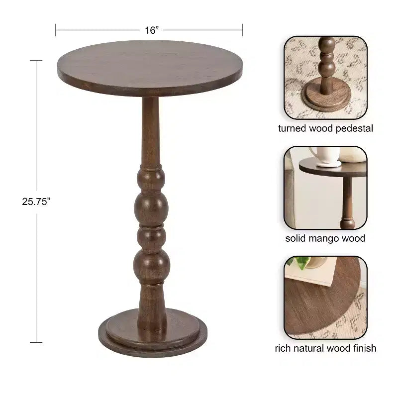 Kate and Laurel Wegner Wooden Side Table