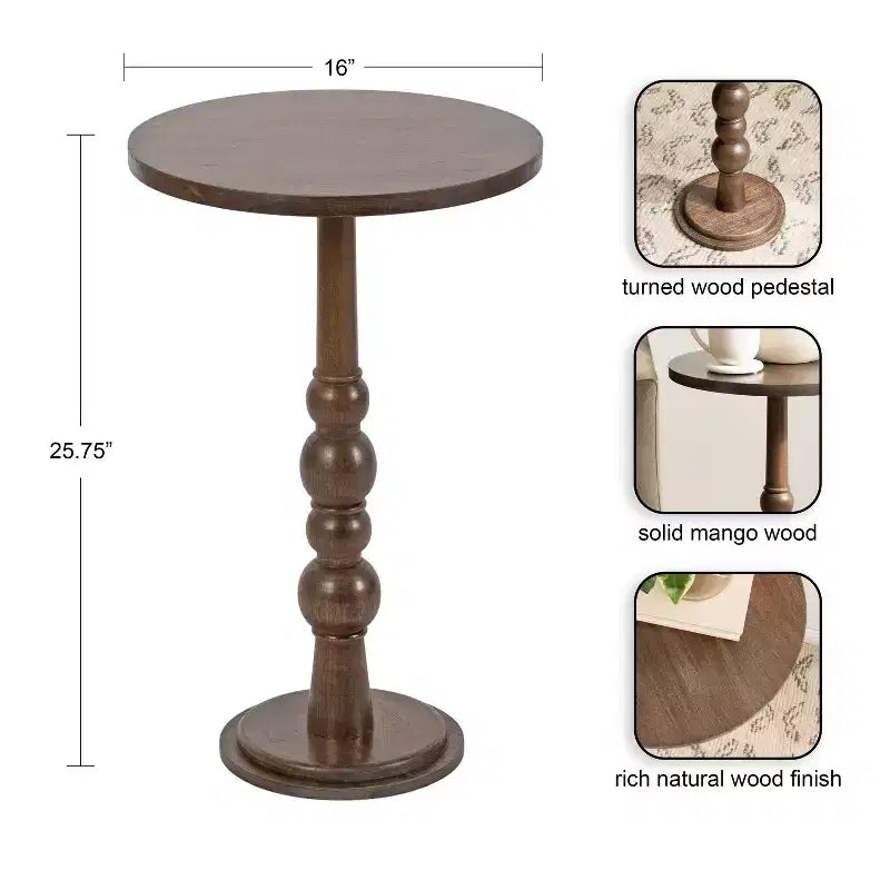 Kate and Laurel Wegner Wooden Side Table