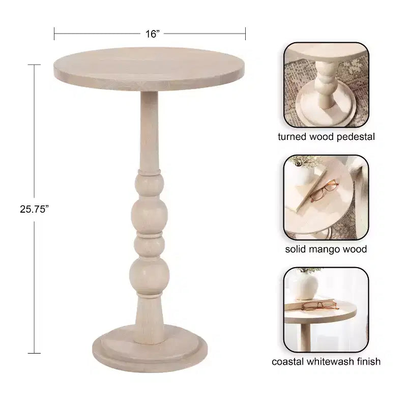 Kate and Laurel Wegner Wooden Side Table