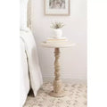 Kate and Laurel Hingham Wood Side Table, 16x16x24, White