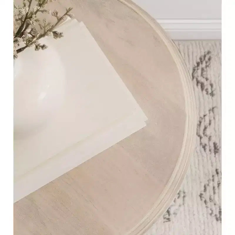 Kate and Laurel Hingham Wood Side Table, 16x16x24, White