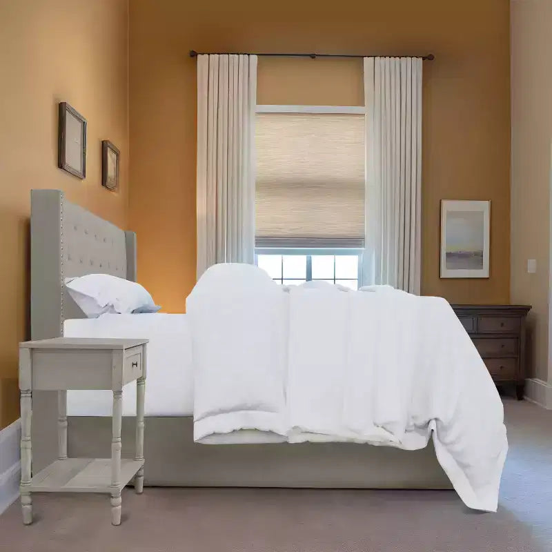 Home Design Billy Panel Bed Warm Gray/Light Gray