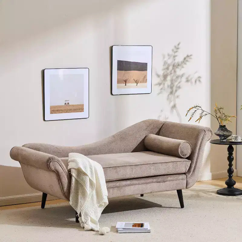 Christopher Knight Home Jakyrah Contemporary Chaise Lounge with Scroll Arms