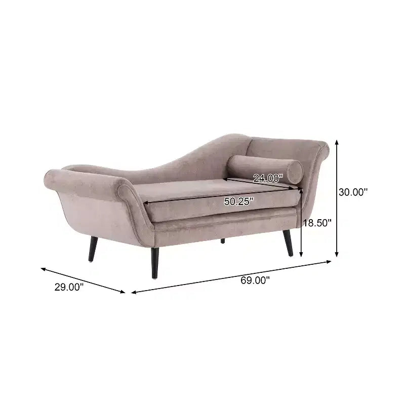 Christopher Knight Home Jakyrah Contemporary Chaise Lounge with Scroll Arms