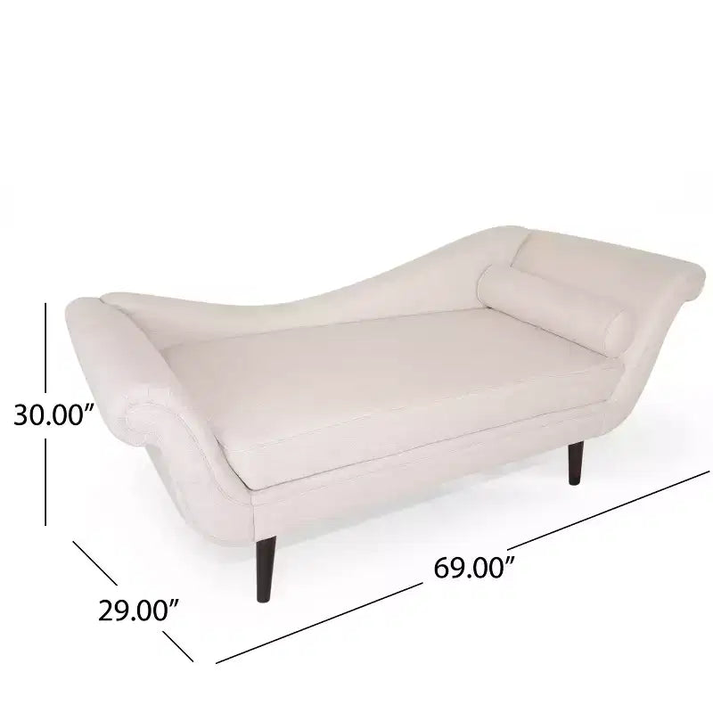 Christopher Knight Home Jakyrah Contemporary Chaise Lounge with Scroll Arms