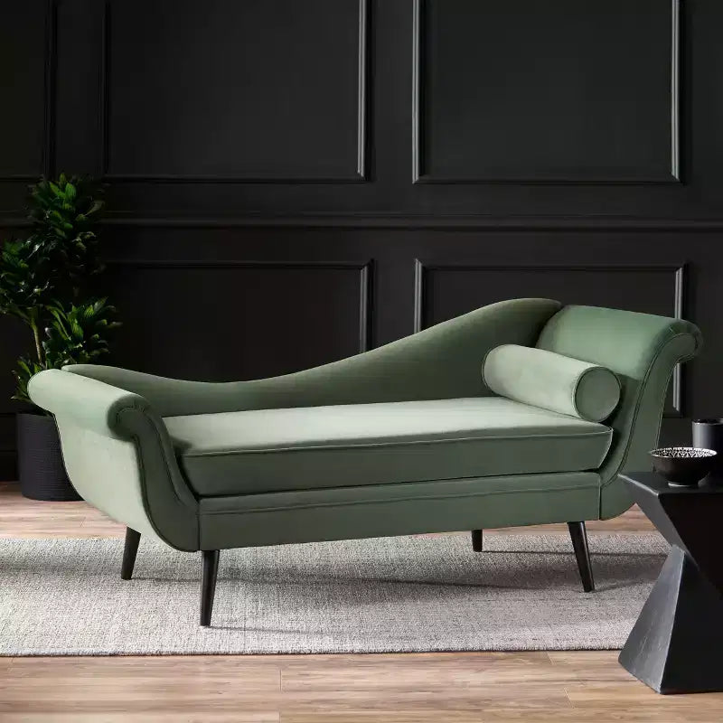 Christopher Knight Home Jakyrah Contemporary Chaise Lounge with Scroll Arms