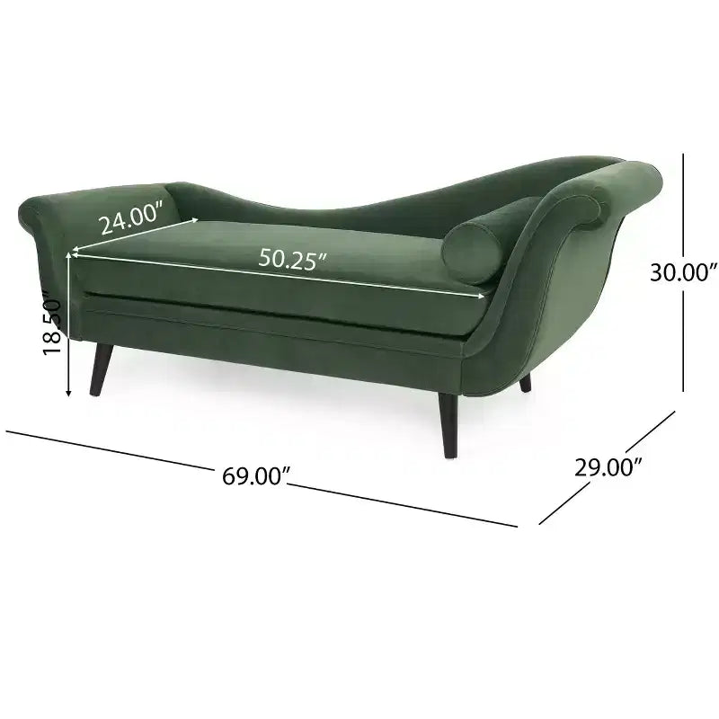 Christopher Knight Home Jakyrah Contemporary Chaise Lounge with Scroll Arms