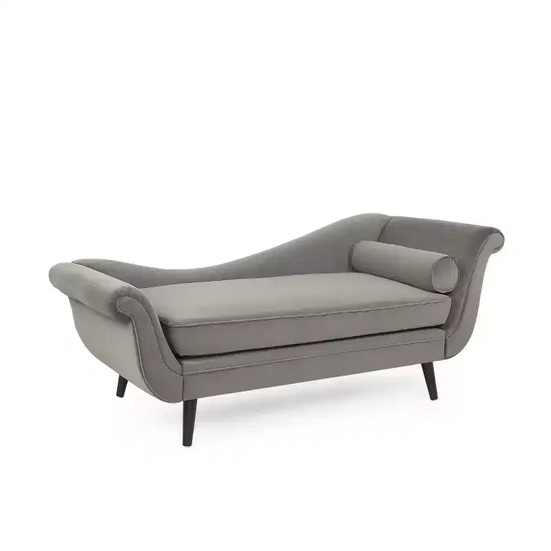 Christopher Knight Home Jakyrah Contemporary Chaise Lounge with Scroll Arms