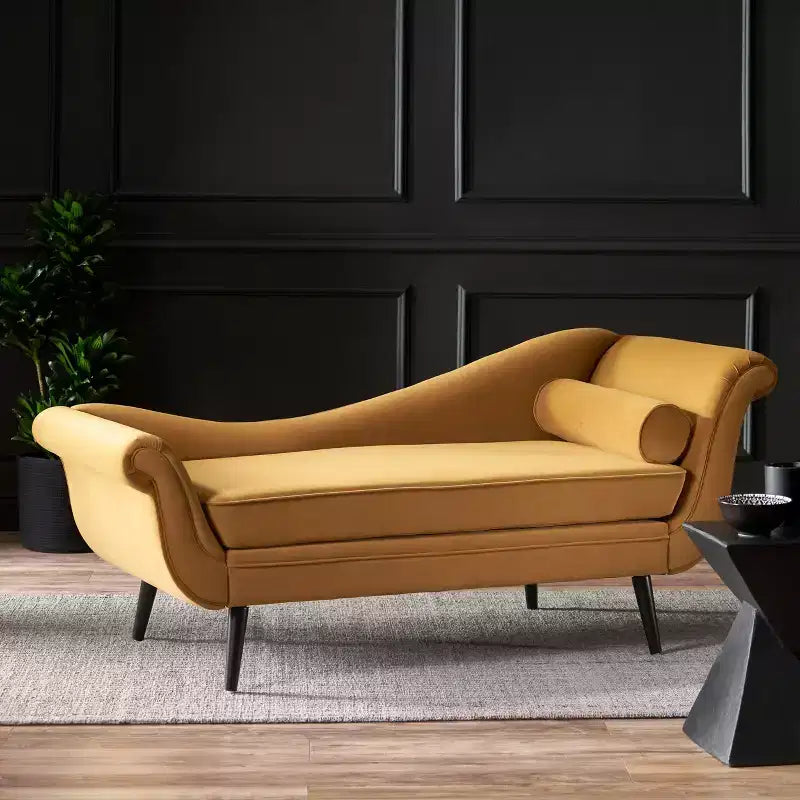Christopher Knight Home Jakyrah Contemporary Chaise Lounge with Scroll Arms