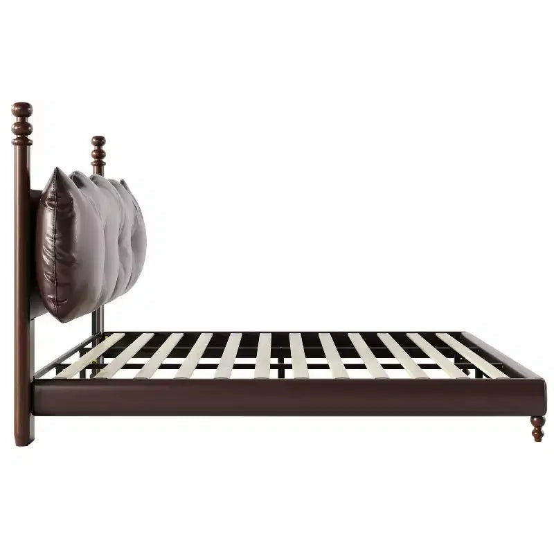 Christopher Knight Home Calka Modern Faux Leather Upholstered Coffee Bed with Headboard