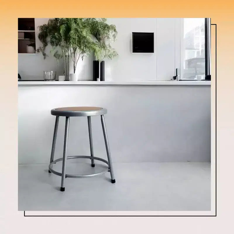 Hampden Furnishings 18" Felix Collection Steel Stool