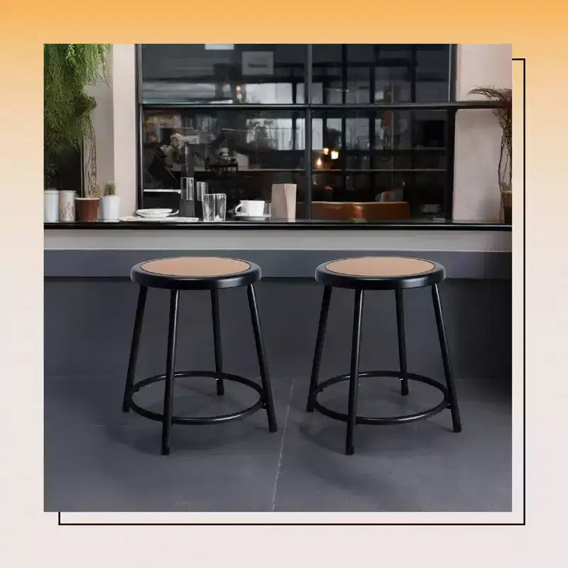 Hampden Furnishings 18" Felix Collection Steel Stool