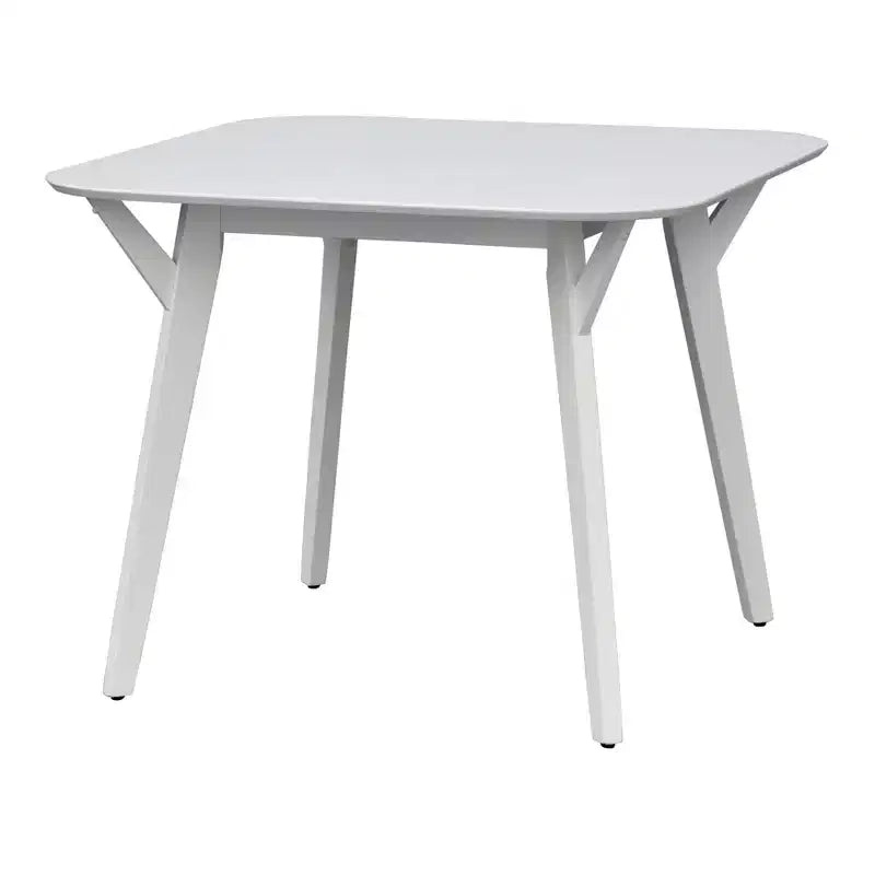 39.3 Buylateral Vance Mid Century Modern square Dining Table with Rounded Edges