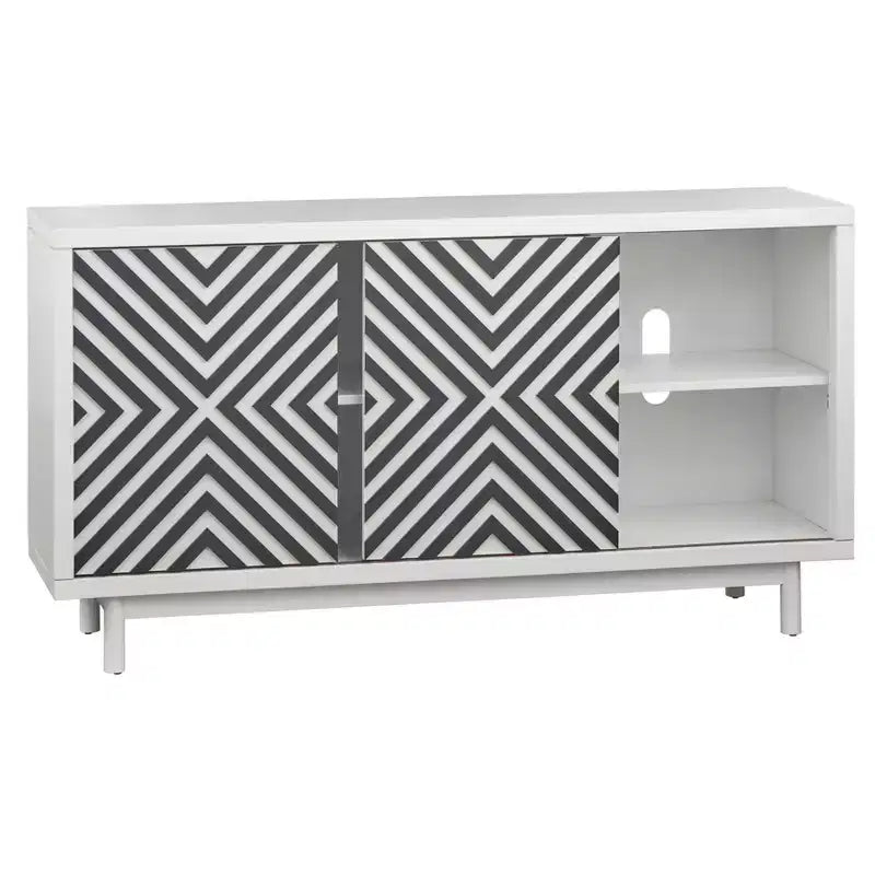 Lifestorey Mason Mid Century Modern 2 Sliding Door Buffet