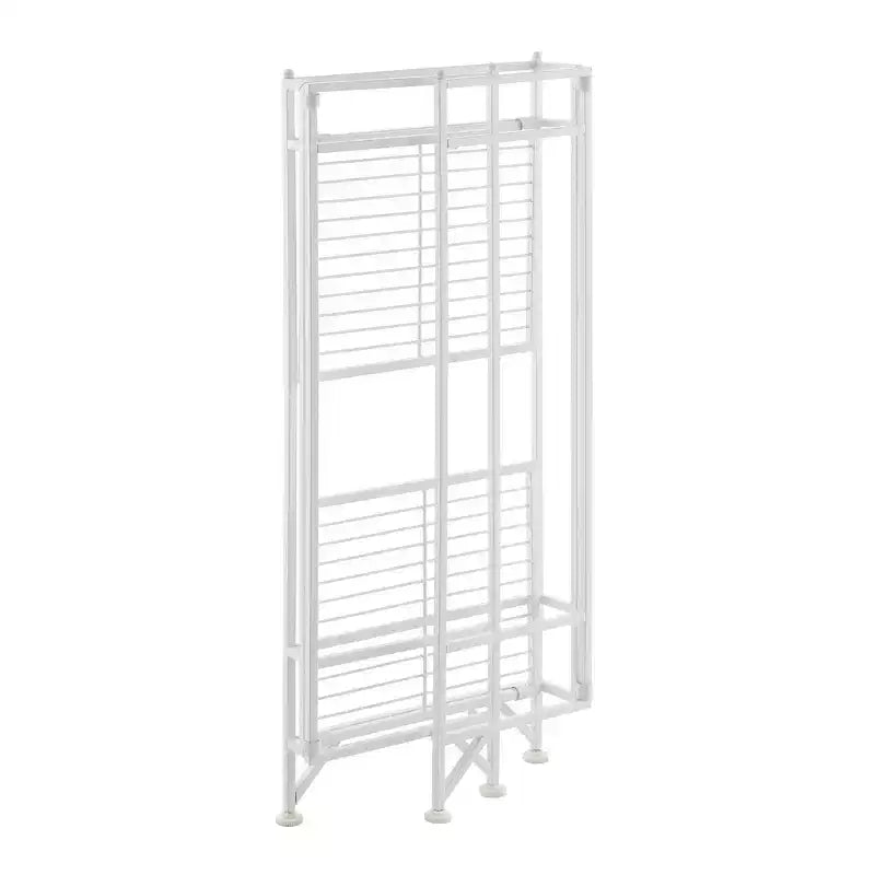 Breighton Home 32.75" Xtra Storage 2 Tier Tall Folding Metal Stand