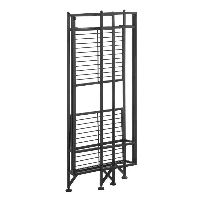 Breighton Home 32.75" Xtra Storage 2 Tier Tall Folding Metal Stand