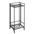 Breighton Home 32.75" Xtra Storage 2 Tier Tall Folding Metal Stand