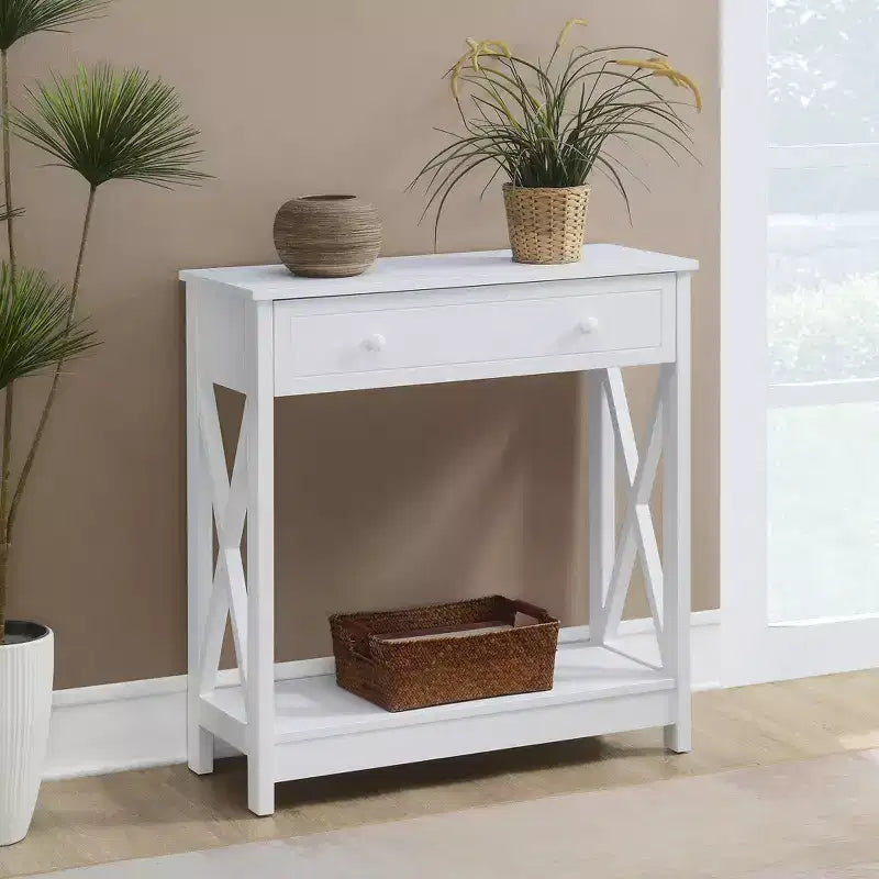 Breighton Home Oxford 1 Drawer Entryway Hall Table with Shelf
