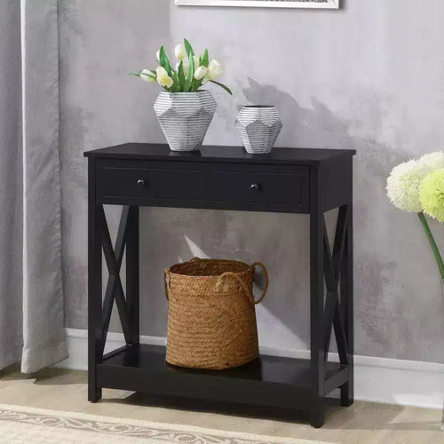 Breighton Home Oxford 1 Drawer Entryway Hall Table with Shelf