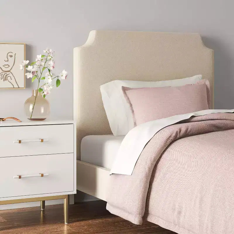 Twin Molly Notched Stick-on-the-Wall Headboard - Threshold