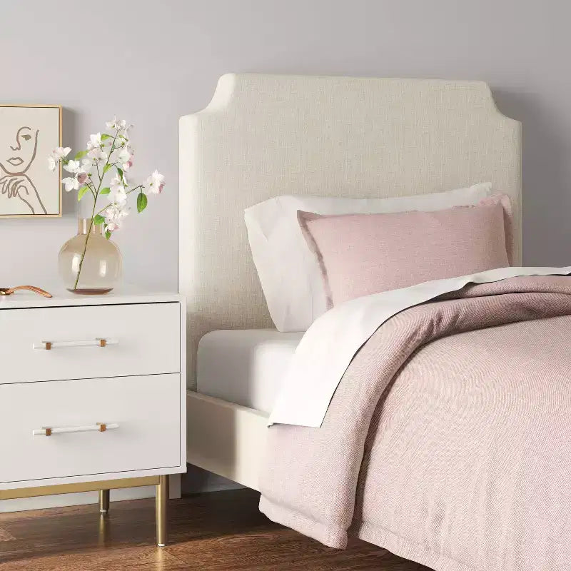 Twin Molly Notched Stick-on-the-Wall Headboard - Threshold