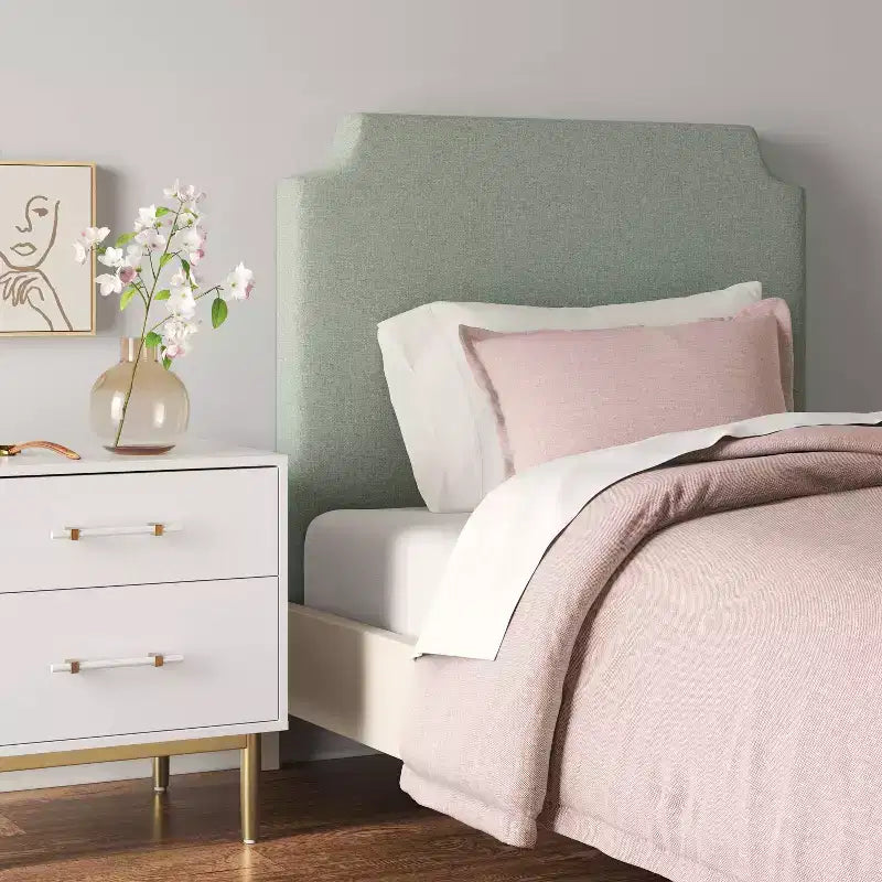 Twin Molly Notched Stick-on-the-Wall Headboard - Threshold