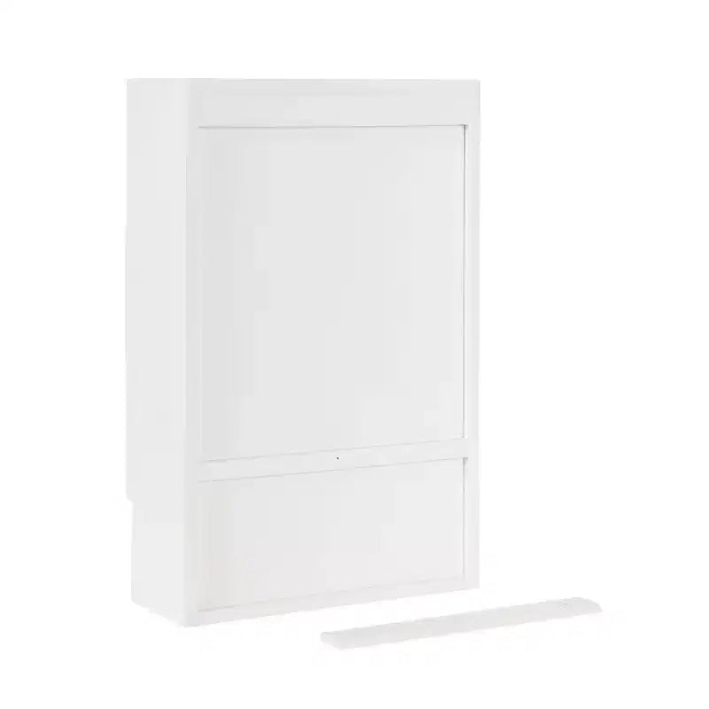 Kate & Laurel All Things Decor 15 Ori Rattan Wall Cabinet with Cubby