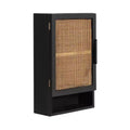 Kate & Laurel All Things Decor 15 Ori Rattan Wall Cabinet with Cubby